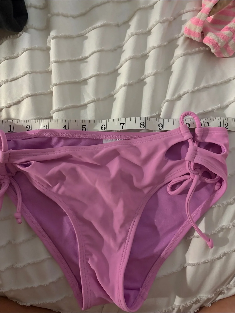 No Boundaries Pink Side-Tie Girls' Swim Bottoms